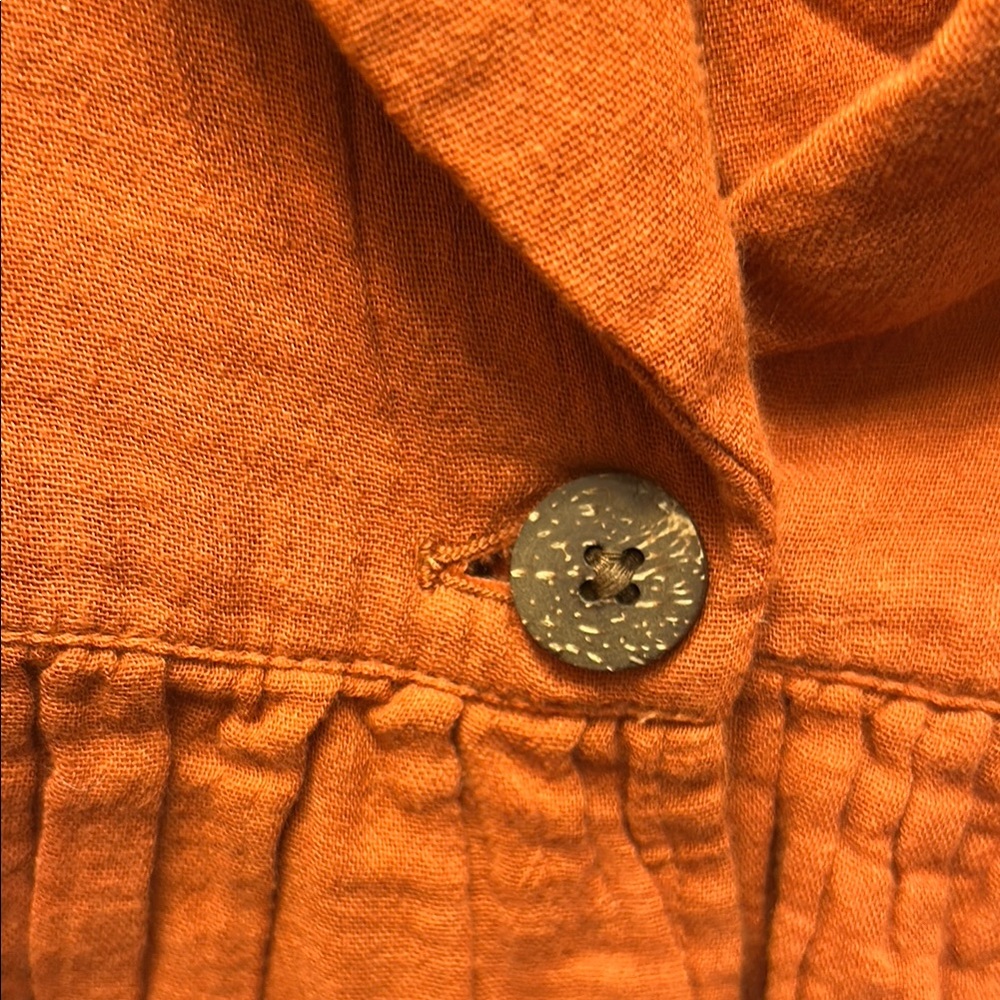 Free People Orange Cropped Blouse - Picture 4 of 12